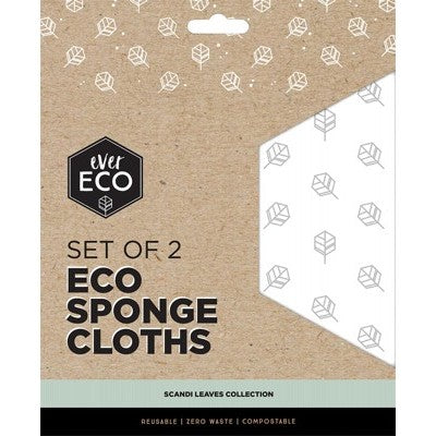 Eco Sponge Cloths - 2 Pack
